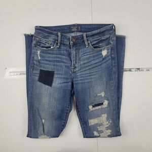 Abercrombie & Fitch harper low rise super skinny‎ jeans 25/0 blue womens 3653